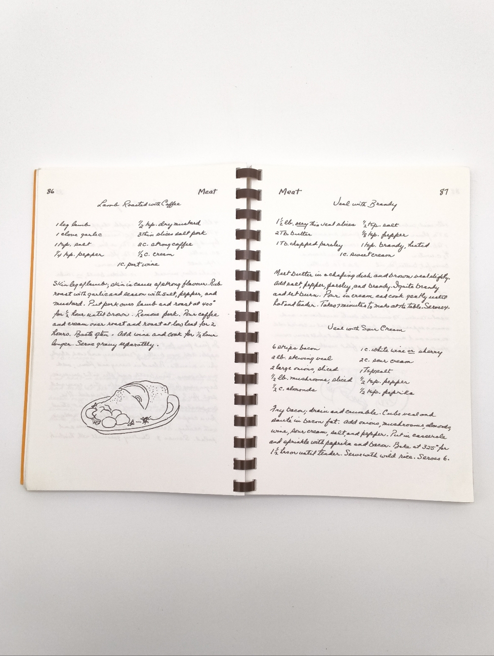 Vintage "Dining Without Dessert" Kingcrafts Community Cookbook "1968" - Picture 7 of 8